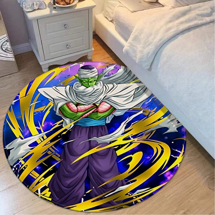 Dragon Ball Angry Piccolo Waiting Fight Aura Yellow Fashion Round Mat