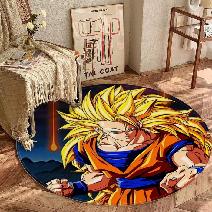 Super Saiyan 3 Goku Round Mat