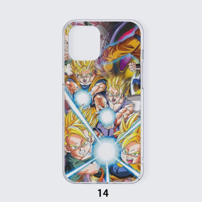 DBZ Goku Gohan Goten Super Saiyan Kamehameha Color Design Iphone 14 Case