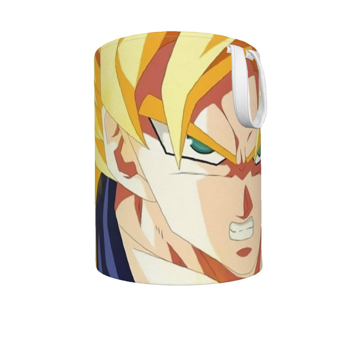 Dragon Ball Goku Super Saiyan Hero Thunder Design Street Style Laundry Basket