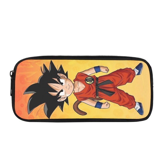 Cute Young Kid Goku Yellow Dragon Ball 3D Pencil Bag