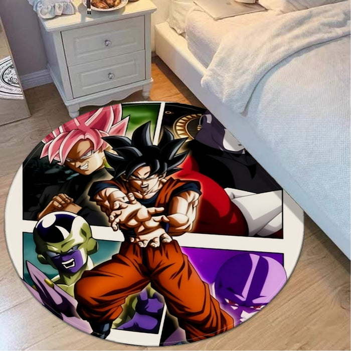 Goku Black Kamehameha Dragon Ball Z Round Mat