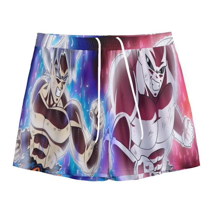 Dragon Ball Super Goku vs Jiren Fierce Battle Full Print Mesh Shorts