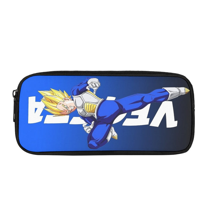 Vegeta With Background Word Dragon Ball Pencil Bag