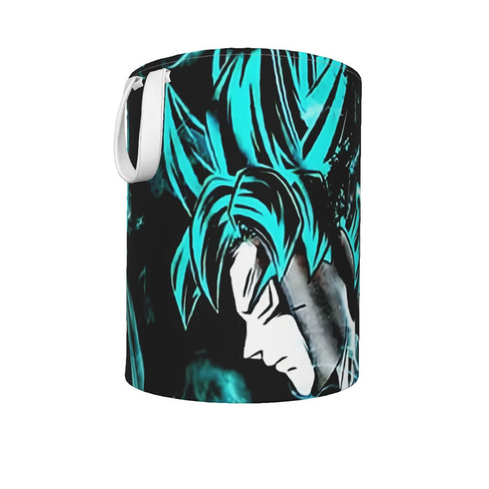 Dragon Ball Gogeta Super Saiyan Power Up Potara Fusion Design Laundry Basket