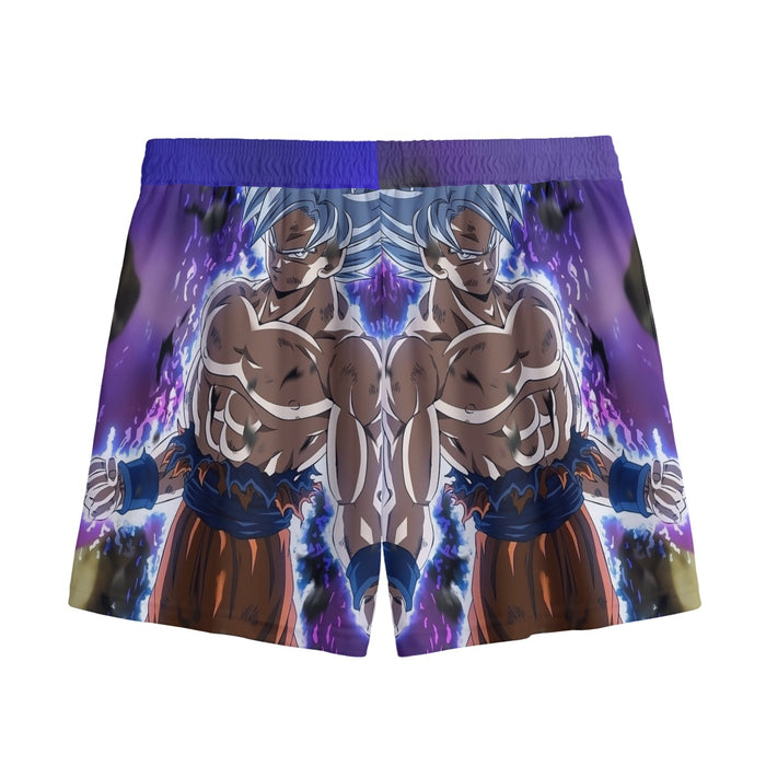 Dragon Ball Goku Ultra Instinct Power Up Vibrant 3D Mesh Shorts