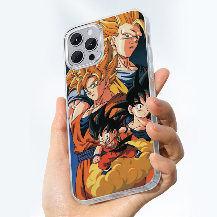 Goku Evolution from Kid to SSJ3 Transformation Dopest 3D Iphone 13 Case