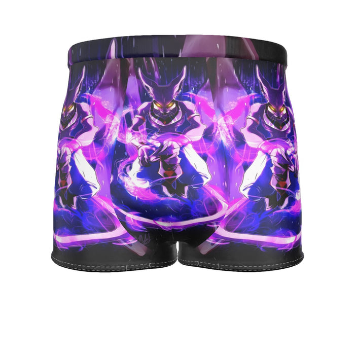 DBZ Mighty Destruction God Beerus Egyptian Cat Sport Design Men's Boxer Briefs