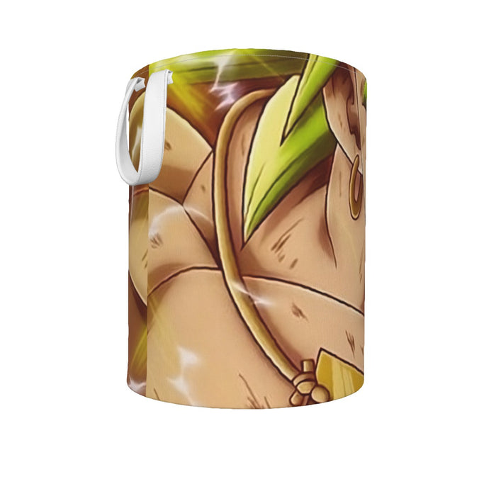 Dragon Ball Super Legendary Super Saiyan Broly White Eyes Custom Laundry Basket