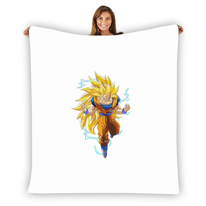 Goku Super Saiyan 3 Shirt Blanket