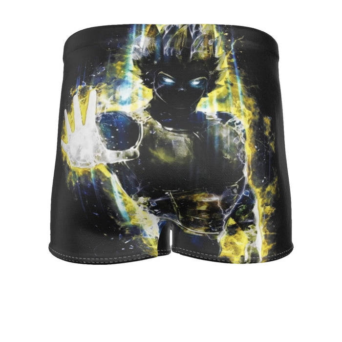 Dragon Ball Z Super Saiyan Vegeta Yellow Aura Epic Men's Boxer Briefs