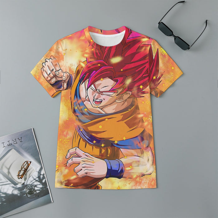 Dragon Ball Super Goku Rage Red Ultra Instinct Dope Kids T-Shirt