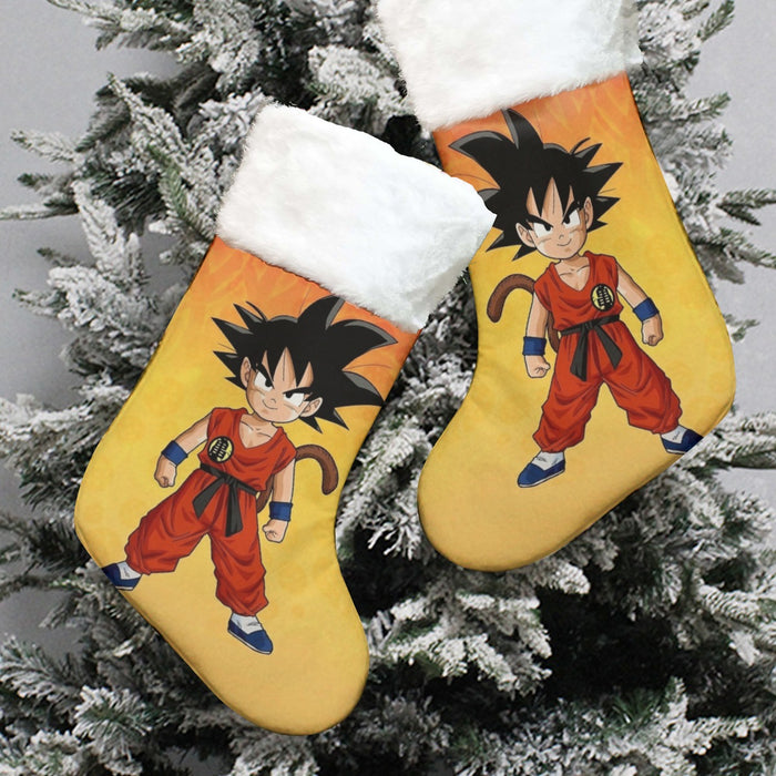 Cute Young Kid Goku Yellow Dragon Ball 3D Christmas Socks