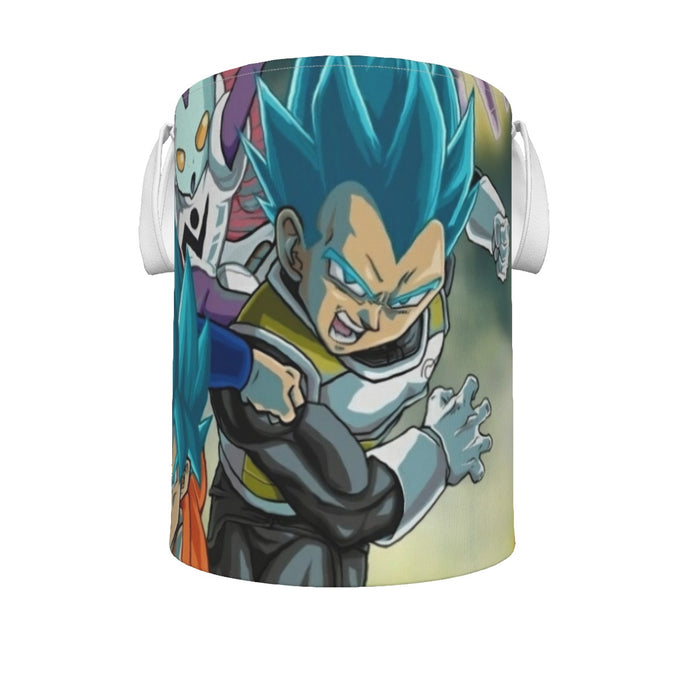 Dragon Ball Goku Vegeta Super Saiyan God Blue SSGSS Fight Villains Laundry Basket