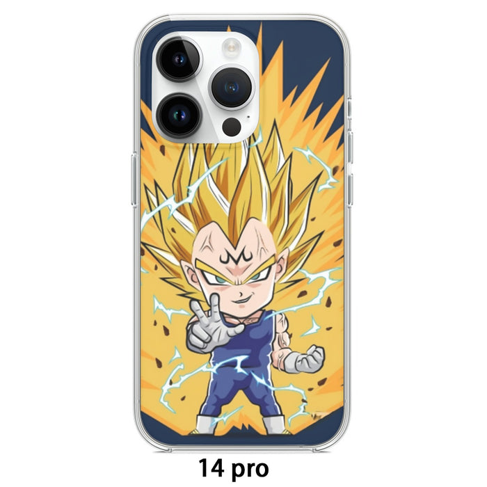 majin vegeta ssj2 iPhone Case by GaleriaDeArte