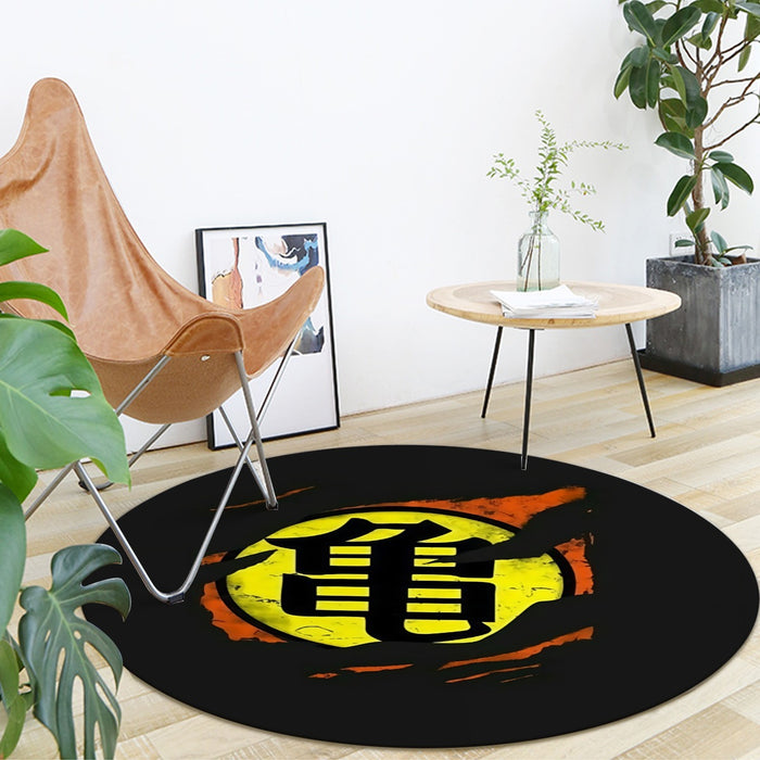 Dragon Ball Master Roshi Symbol Kanji Japanese Cool Design Round Mat