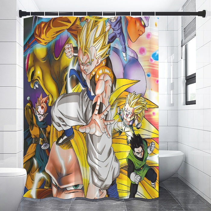 Dragon Ball Super Gogeta Super Saiyan Fusion Streetwear Design Shower Curtain