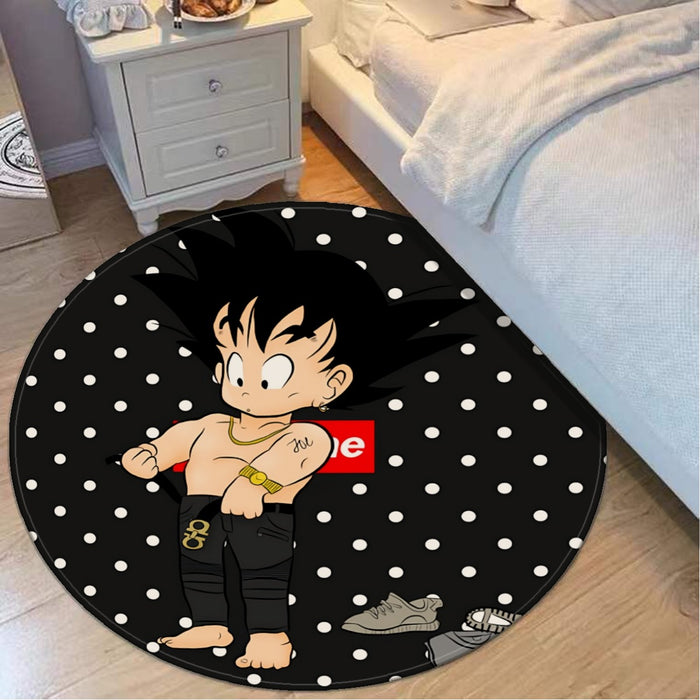 Dragon Ball Supreme Goku Kid Gangster Style Cool Round Mat