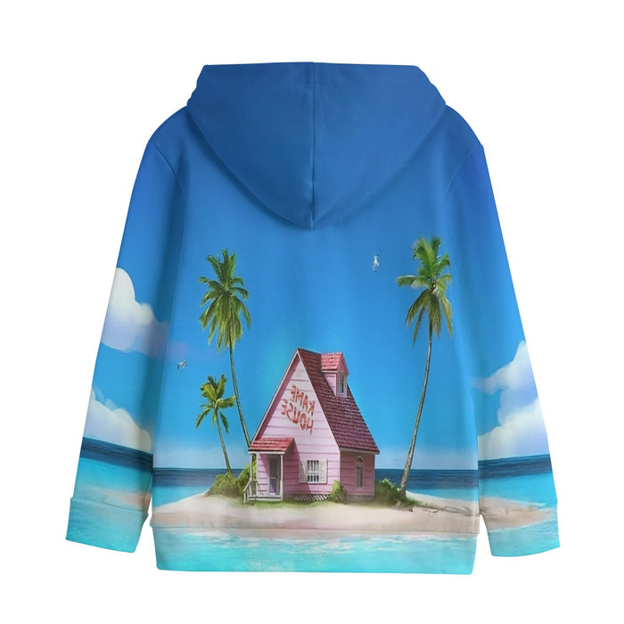 DBZ Master Roshi's Kame House Relax Vibe Concept Graphic Kids' Hoodie