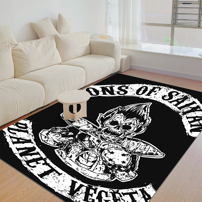 Dragon Ball Z Skeleton Vegeta Scary Super Saiyan Epic Rug