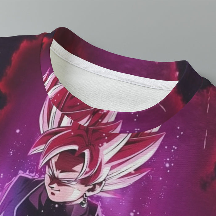 Dragon Ball Black Goku Rose 2 Ultra Instinct Dope 3D Kids T-Shirt