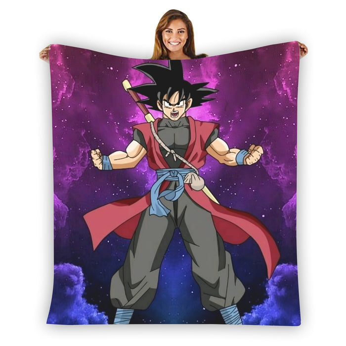 Dragon Ball Super Goku Black Future Saiyan Cool Casual Blanket