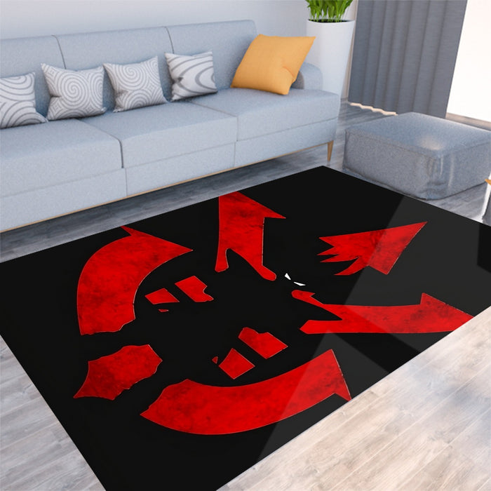 Dragon Ball Z Vegeta Shadow Cool Red Vegeta Symbol Rug