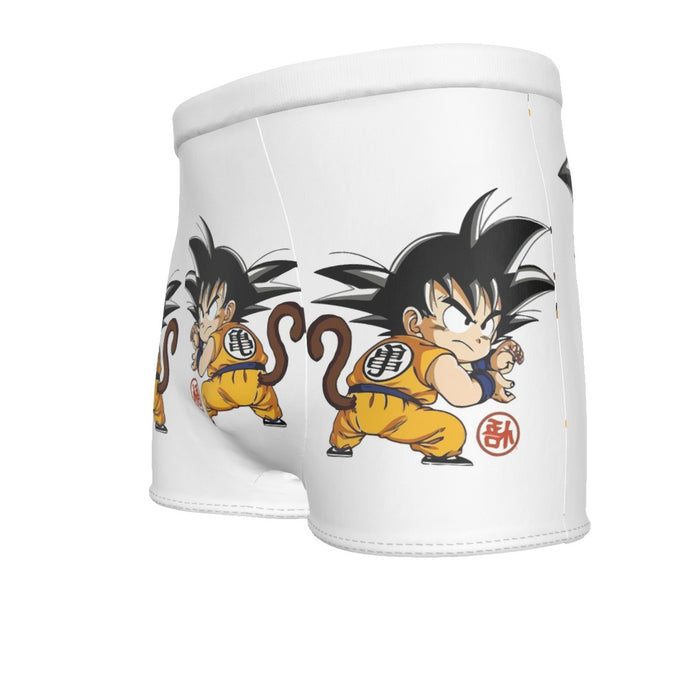 Cute Kid Goku Yellow Clothing Dragon Ball Z Men's Boxer Briefs