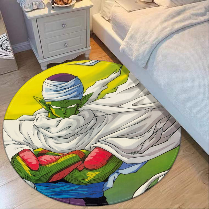 Dragon Ball Angry Piccolo Standing And Ready for Fighting Round Mat