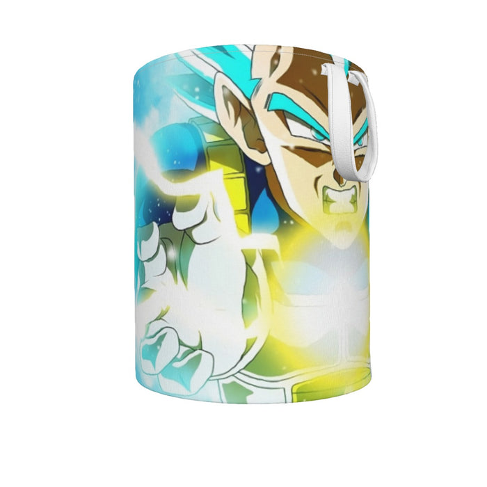 Dragon Ball Blue Vegeta Super Saiyan God Kamehameha Laundry Basket