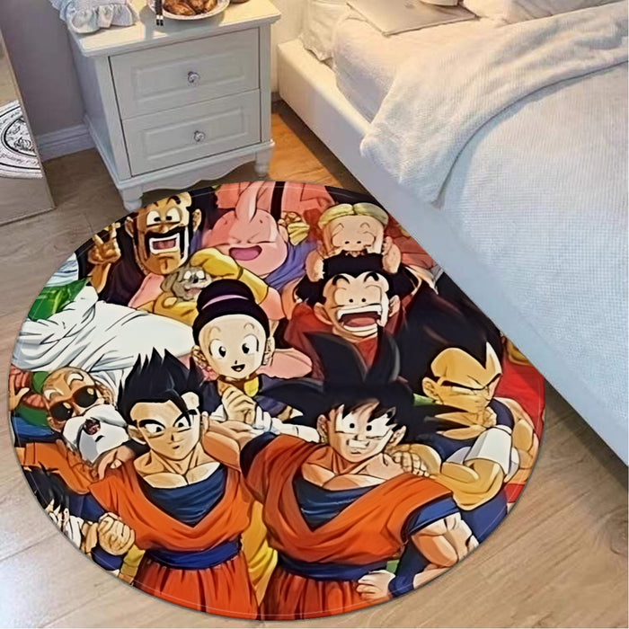 Dragon Ball Z Dragon Ball Characters Happiness Design Round Mat