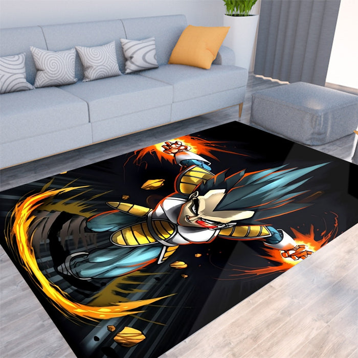 Dragon Ball Armored Vegeta Double Galick Cannon Dope Rug