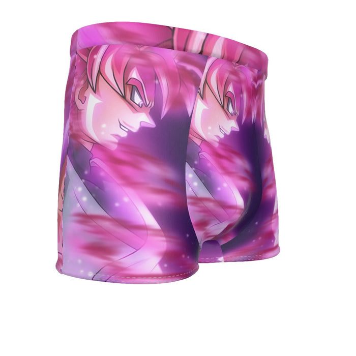 Dragon Ball Super Saiyan Black Goku Rose Cool Casual Men's Boxer Briefs