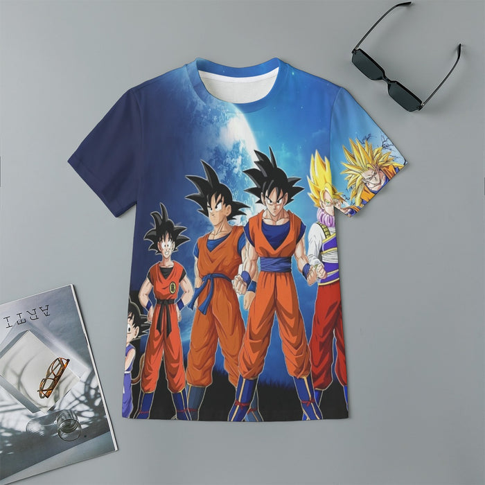 Dragon Ball Z Cool Goku Super Saiyan Transformation Kids T-Shirt