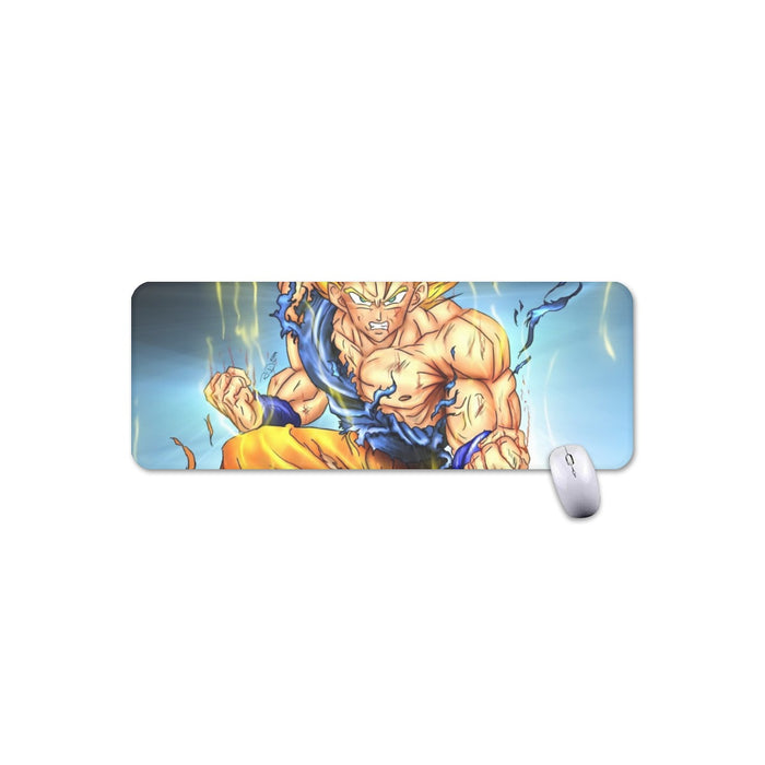 DBZ Goku Super Saiyan Thunder Power Damage Fight Cool Design Mouse Pad