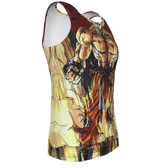 Powerful Goku Super Saiyan 2 Transformation SSJ2 Tank Top