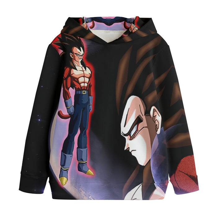 Dragon Ball Super Vegeta 4 Cool Crescent Moon Universe Kids' Hoodie