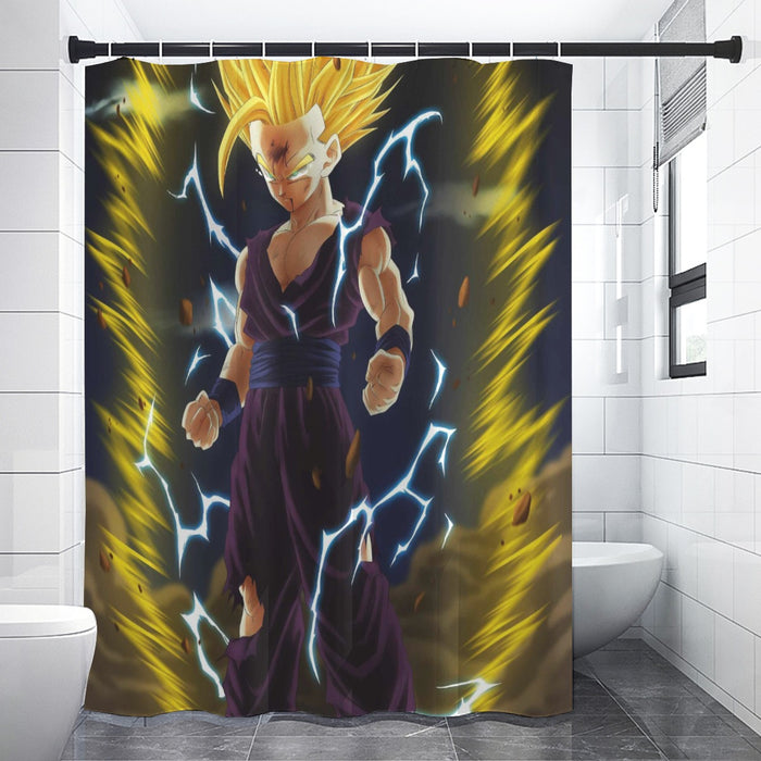 Gohan Super Saiyan 2 Shower Curtain