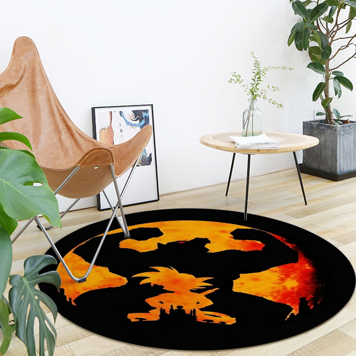 Dragon Ball Z Cool Shadow Kid Goku Great Ape Evolution Round Mat