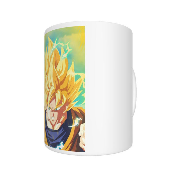 Dragon Ball Goku Super Saiyan Hero Thunder Design Street Style Mug