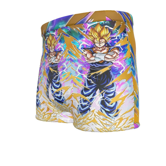 Dragon Ball Vegito Super Power Aura Thunder Earing Super Saiyan Men's Boxer  Briefs