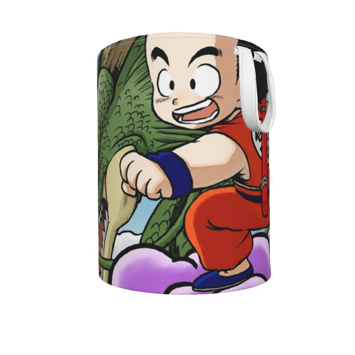 Dragon Ball  Kid Goku Flying With Shenron Laundry Basket