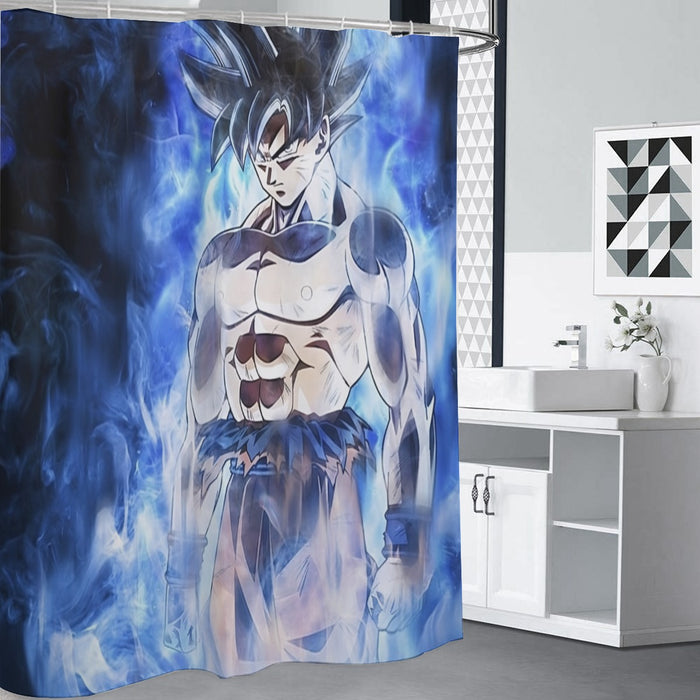 Dragon Ball Super Goku Ultra Instinct Blue Cool Casual Shower Curtain