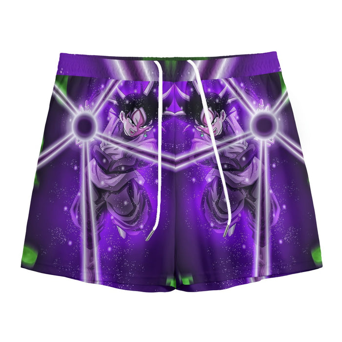 DBZ Goku Black Zamasu Power Ball Attack Cool Design Streetwear Mesh Shorts