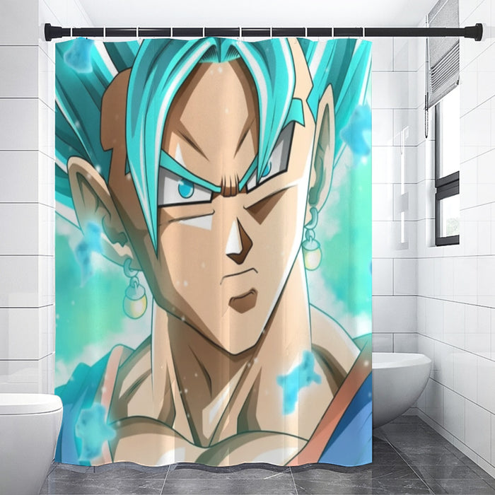 Dragon Ball Super Vegito Blue Super Saiyan Cool 3D Shower Curtain