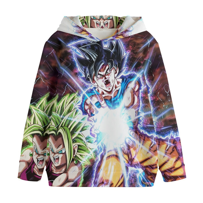 Dragon B Z Son Goku Powerful Kamehameha Released Kids' Hoodie