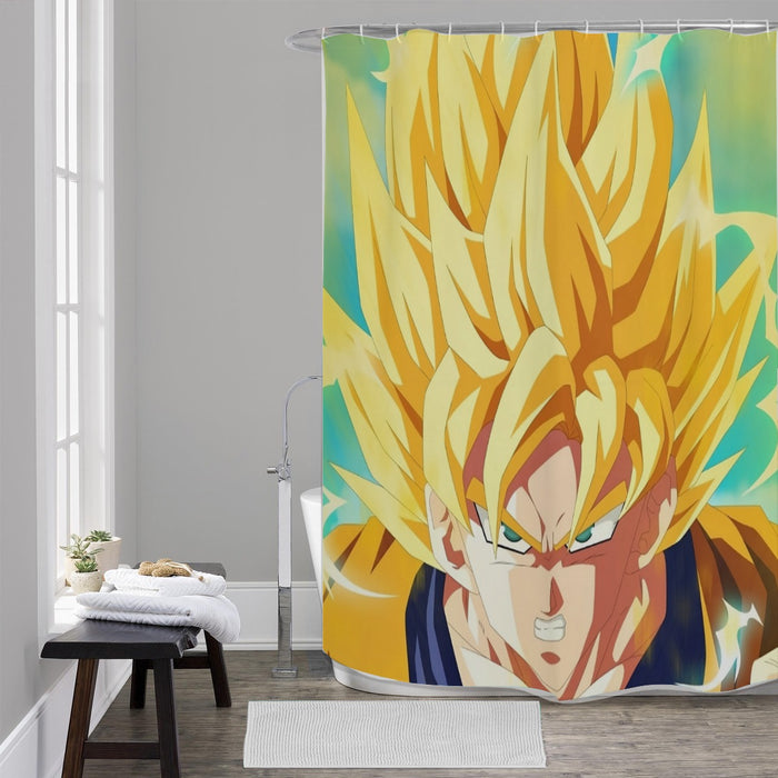 Dragon Ball Goku Super Saiyan Hero Thunder Design Street Style Shower Curtain