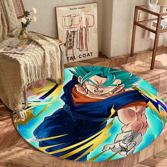 Dragon Ball Super Vegito Ultra Instinct Cool Colorful Round Mat