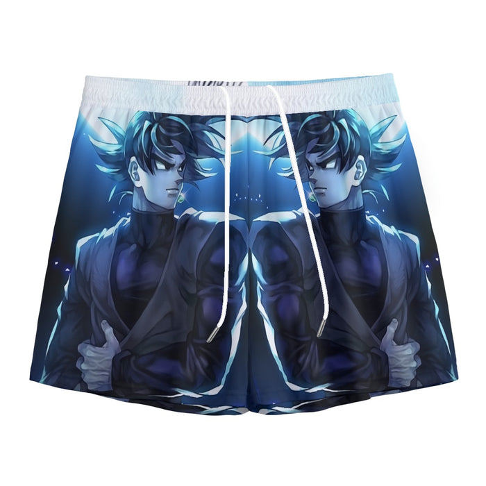 Dragon Ball Super Goku Black Cool Night Blue Sea Mesh Shorts