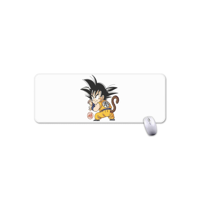 Cute Kid Goku Yellow Clothing Dragon Ball Z Mouse Pad